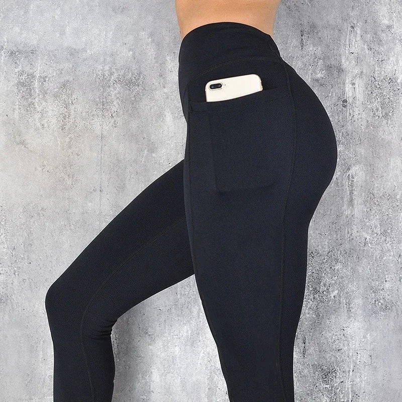 Plus Size Women’s Gym Leggings with Pockets - Stretchy Yoga Pants