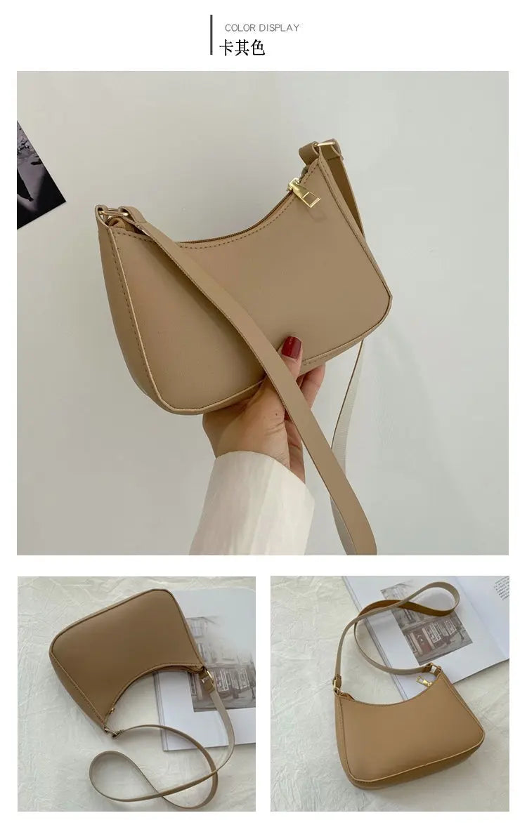 Retro PU Leather Shoulder Bag