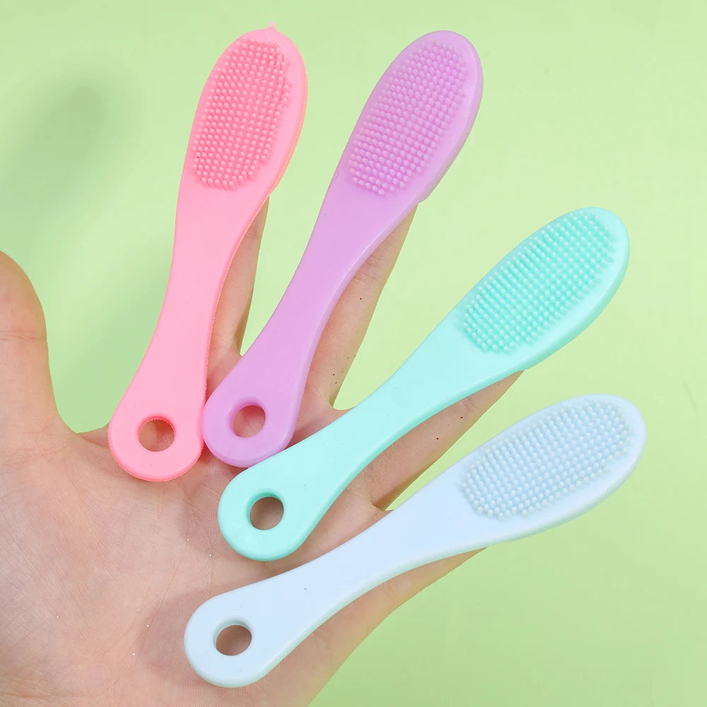 Silicone Nose Brush | Portable Double-Sided Facial Pore Cleaner & Blackhead Massage Tool